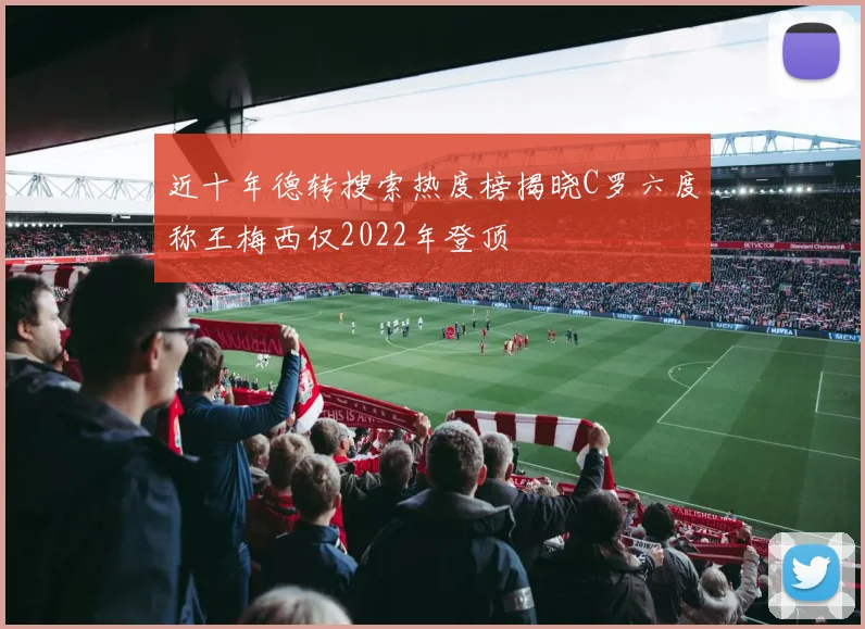 近十年德转搜索热度榜揭晓C罗六度称王梅西仅2022年登顶