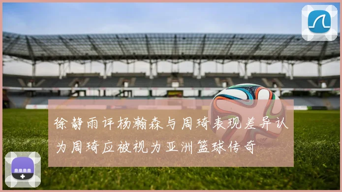 徐静雨评杨瀚森与周琦表现差异认为周琦应被视为亚洲篮球传奇